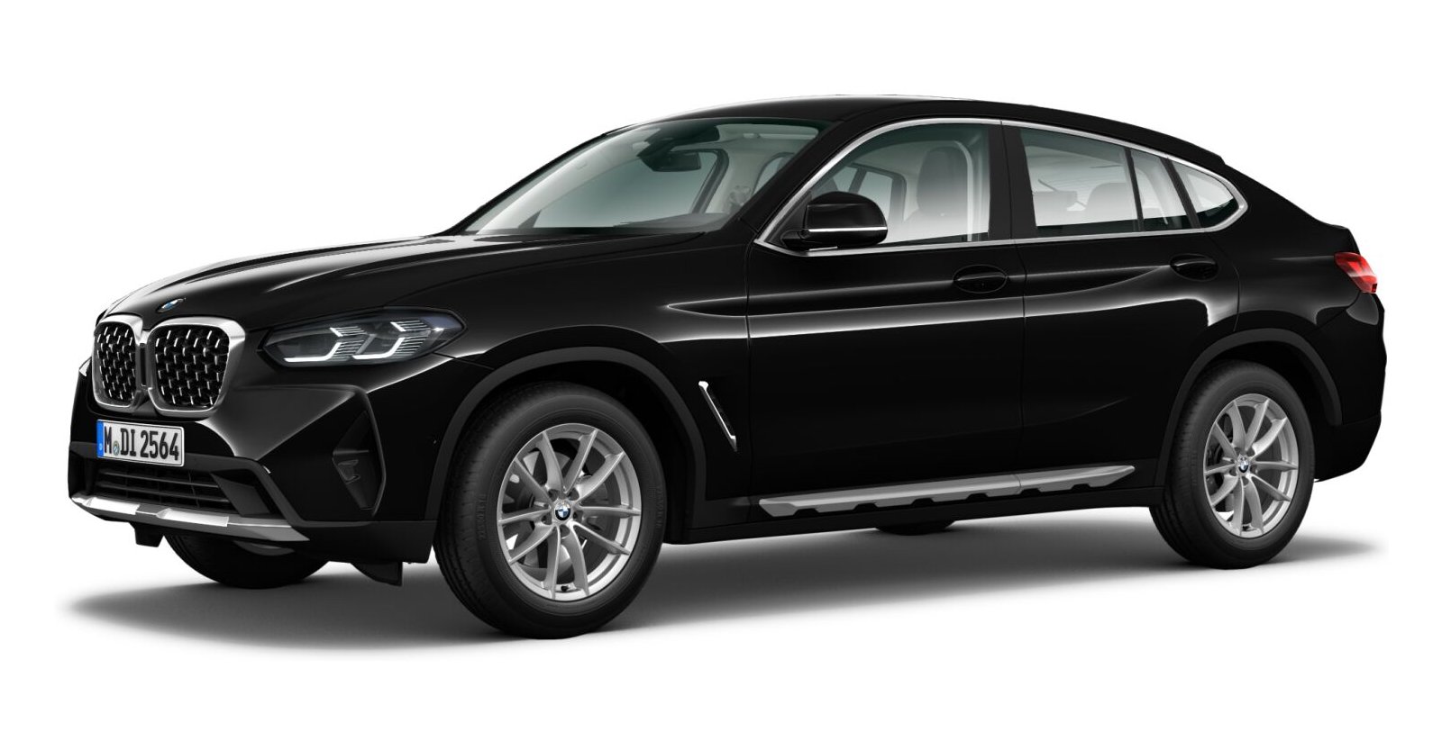 BMW X4 xDrive20i in Schwarz von vorne BMW X4 xDrive20i in Schwarz von vorne
