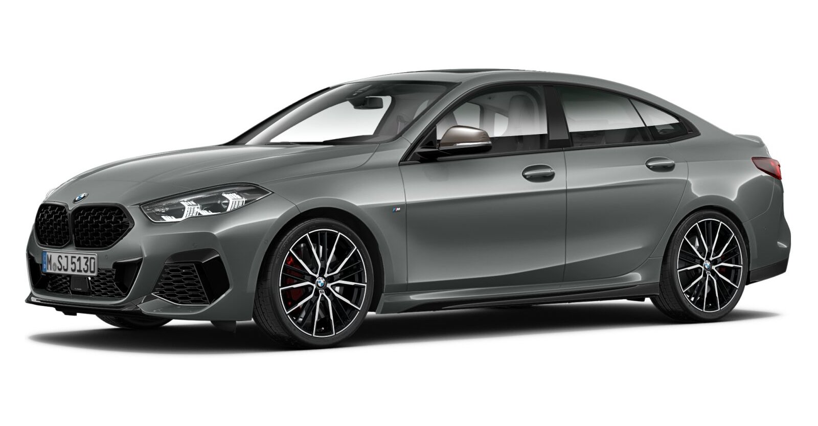BMW M235i xDrive Gran Coupé in Grau von vorne BMW M235i xDrive Gran Coupé in Grau von vorne
