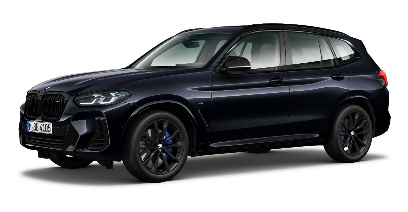 BMW X3 M40d in Schwarz von vorne