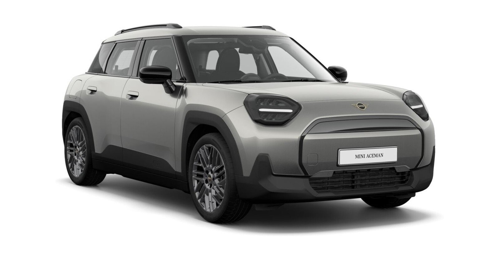 MINI Aceman E in Silber von vorne MINI Aceman E in Silber von vorne