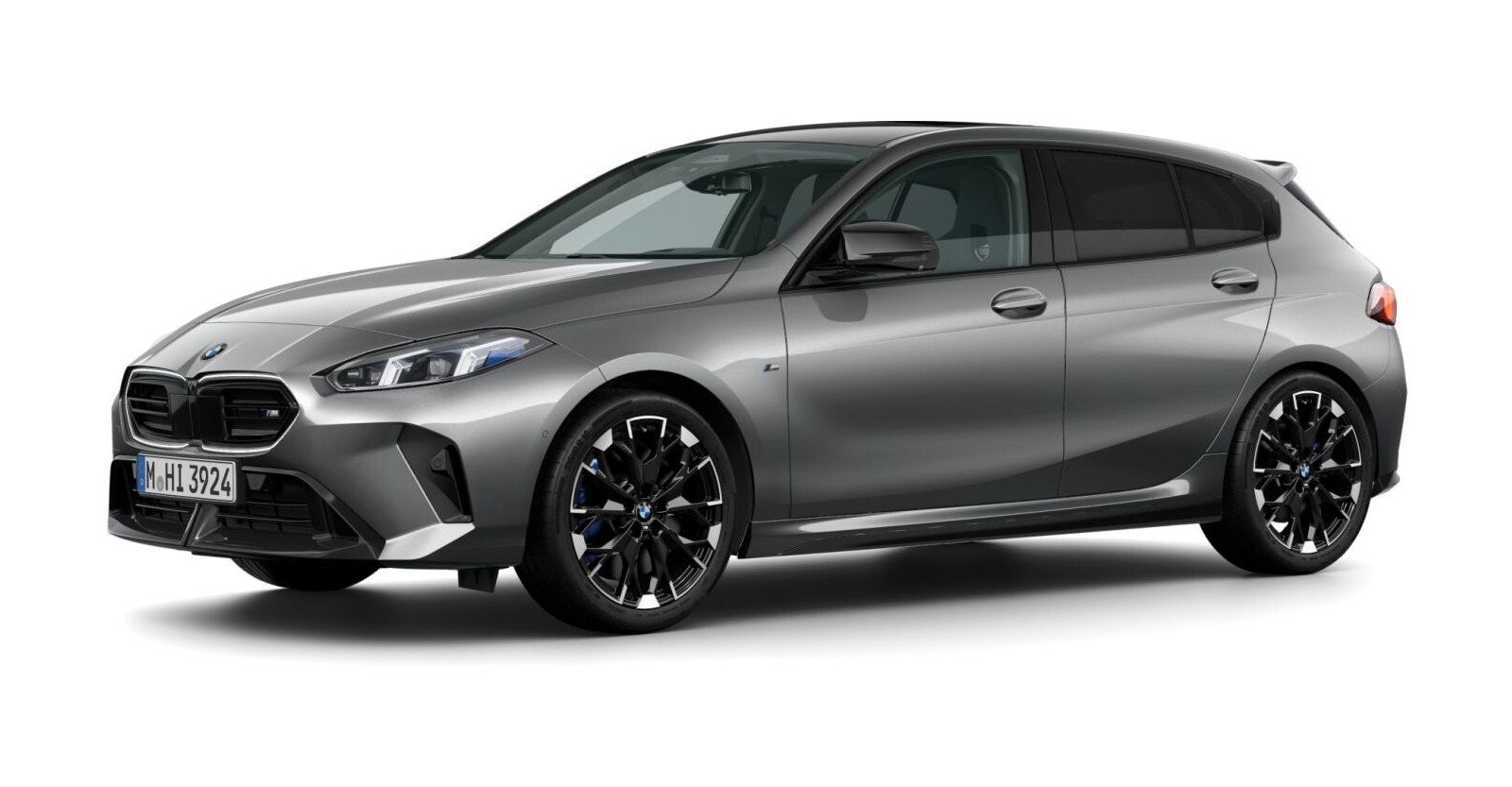 BMW M135 xDrive in Grau von vorne BMW M135 xDrive in Grau von vorne