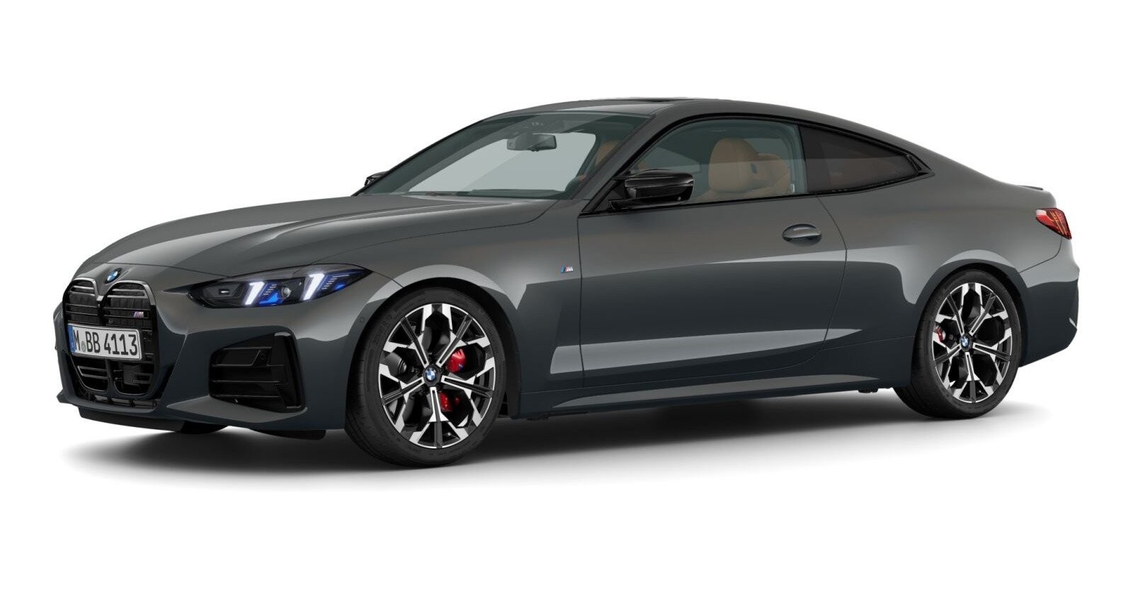 BMW M440d xDrive Coupé in Grau von vorne BMW M440d xDrive Coupé in Grau von vorne