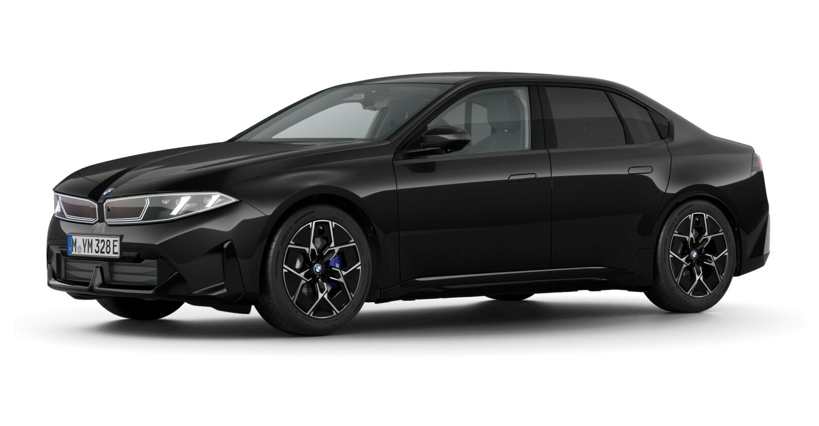 BMW i3 50 xDrive in Schwarz von vorne