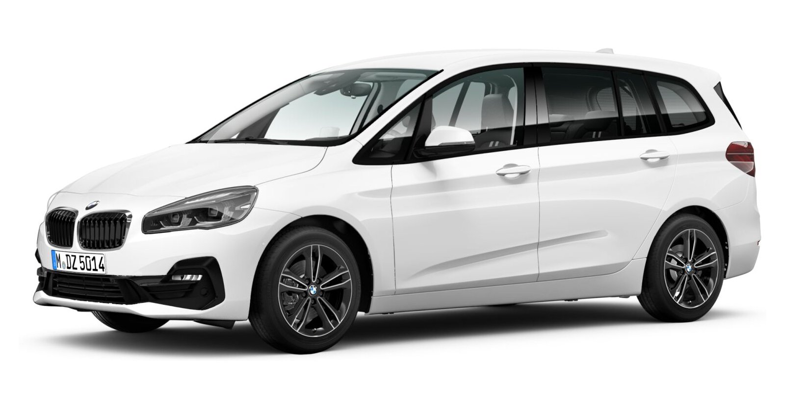 BMW 216d Gran Tourer in Weiß von vorne BMW 216d Gran Tourer in Weiß von vorne