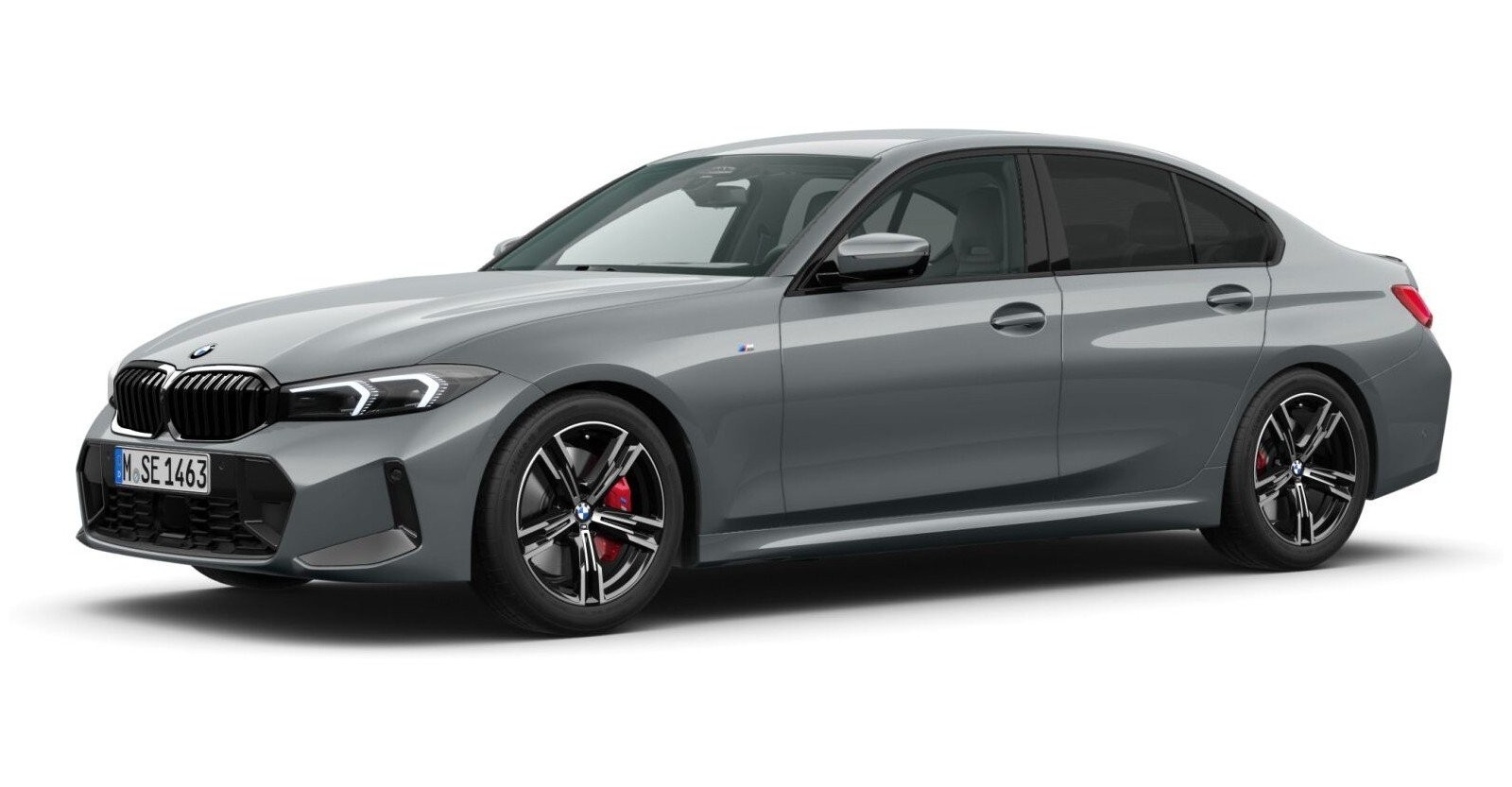 BMW 330d xDrive Limousine in Grau von vorne BMW 330d xDrive Limousine in Grau von vorne