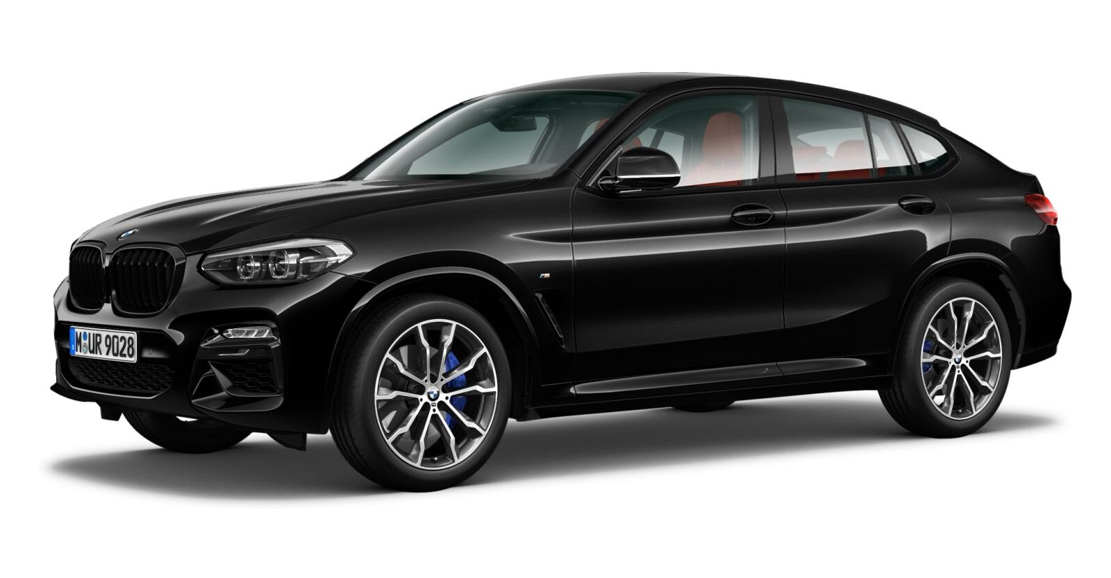 BMW X4 M40i in Schwarz von vorne