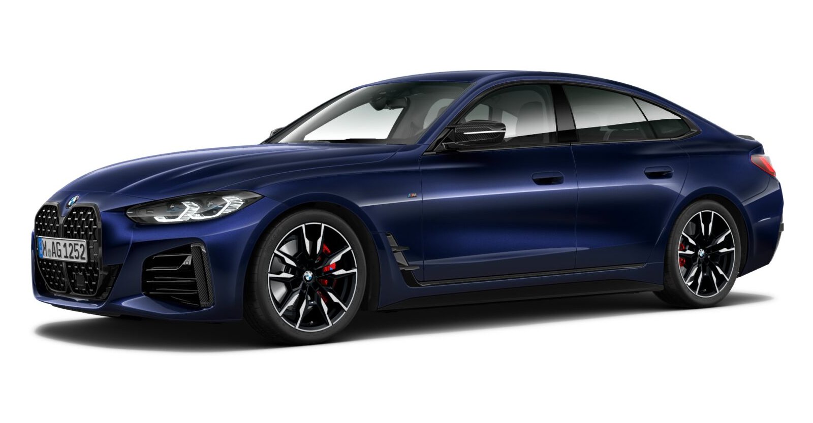 BMW M440i Gran Coupé in Blau von vorne BMW M440i Gran Coupé in Blau von vorne
