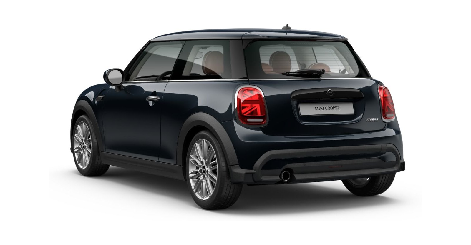 MINI MINI 3-Türer in Schwarz von hinten