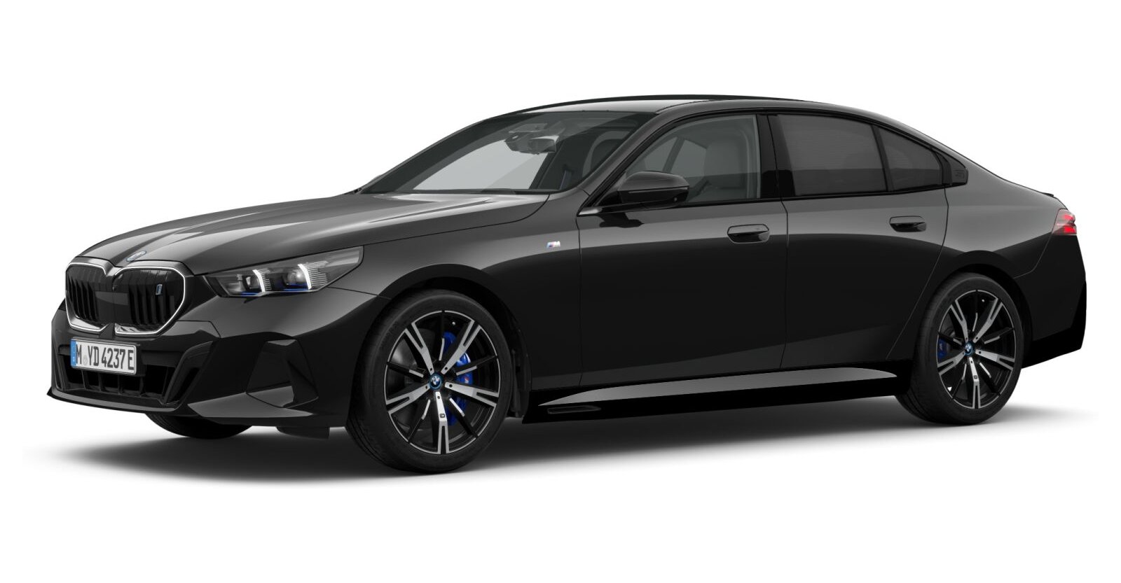 BMW i5 eDrive40 Limousine in Schwarz von vorne
