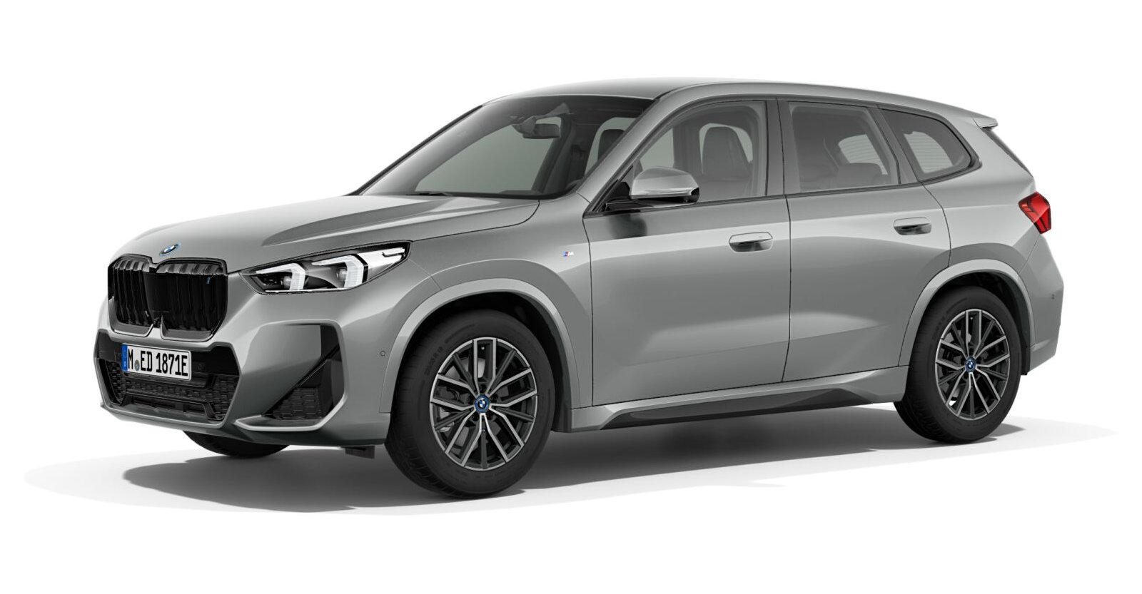 BMW iX1 xDrive30 in Grau von vorne
