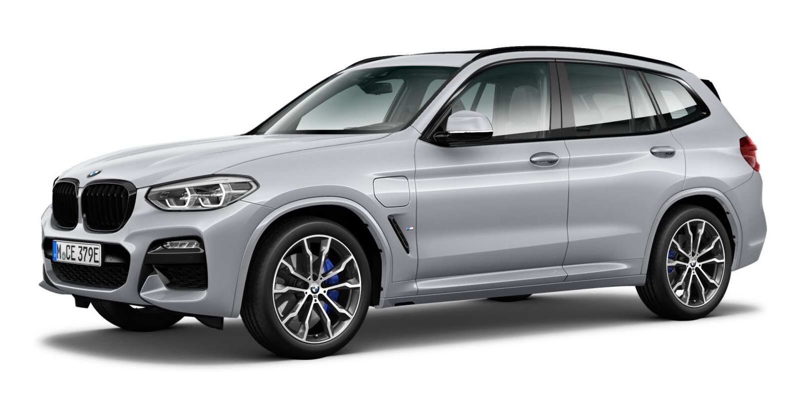 BMW X3 xDrive30e in Silber von vorne BMW X3 xDrive30e in Silber von vorne