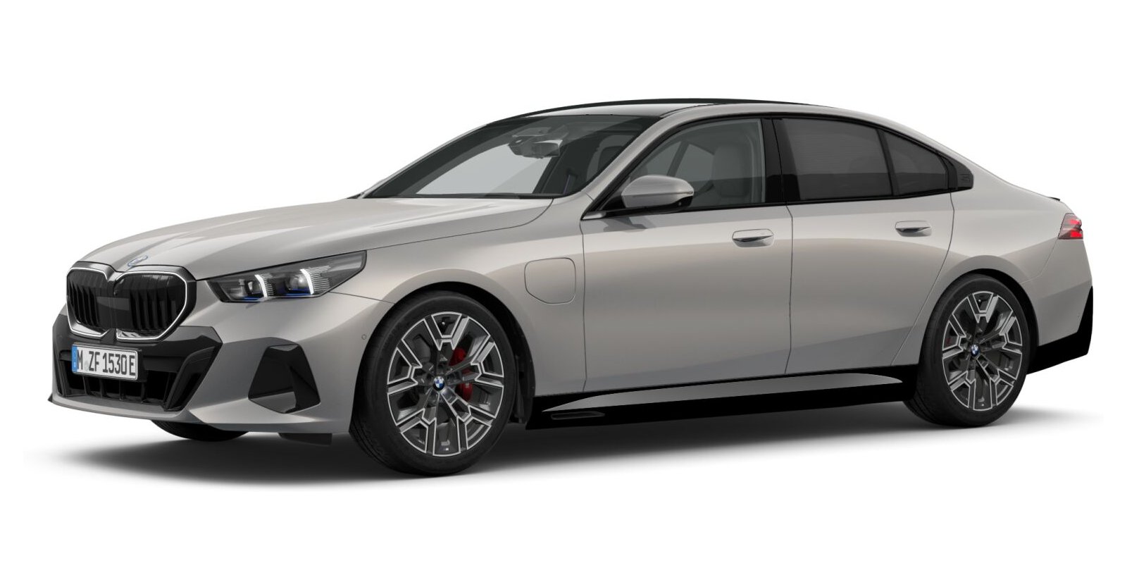 BMW 530e xDrive Limousine in Grau von vorne BMW 530e xDrive Limousine in Grau von vorne
