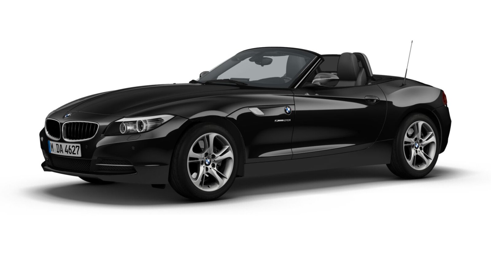 BMW Z4 sDrive20i in Schwarz von vorne
