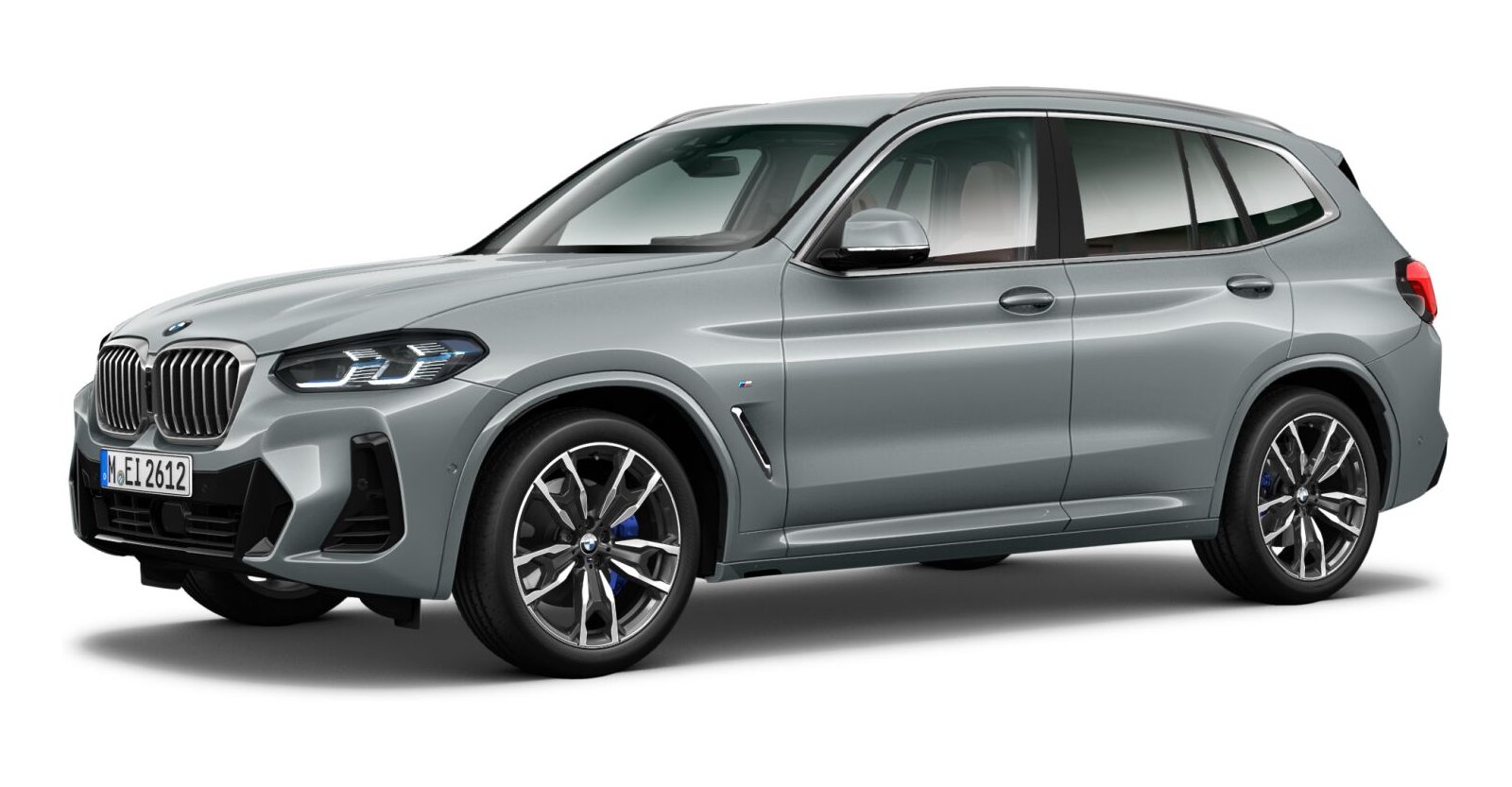 BMW X3 xDrive 30d in Grau von vorne BMW X3 xDrive 30d in Grau von vorne
