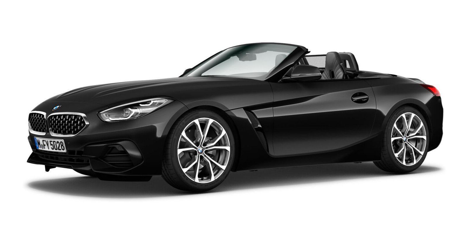 BMW Z4 sDrive20i in Schwarz von vorne BMW Z4 sDrive20i in Schwarz von vorne