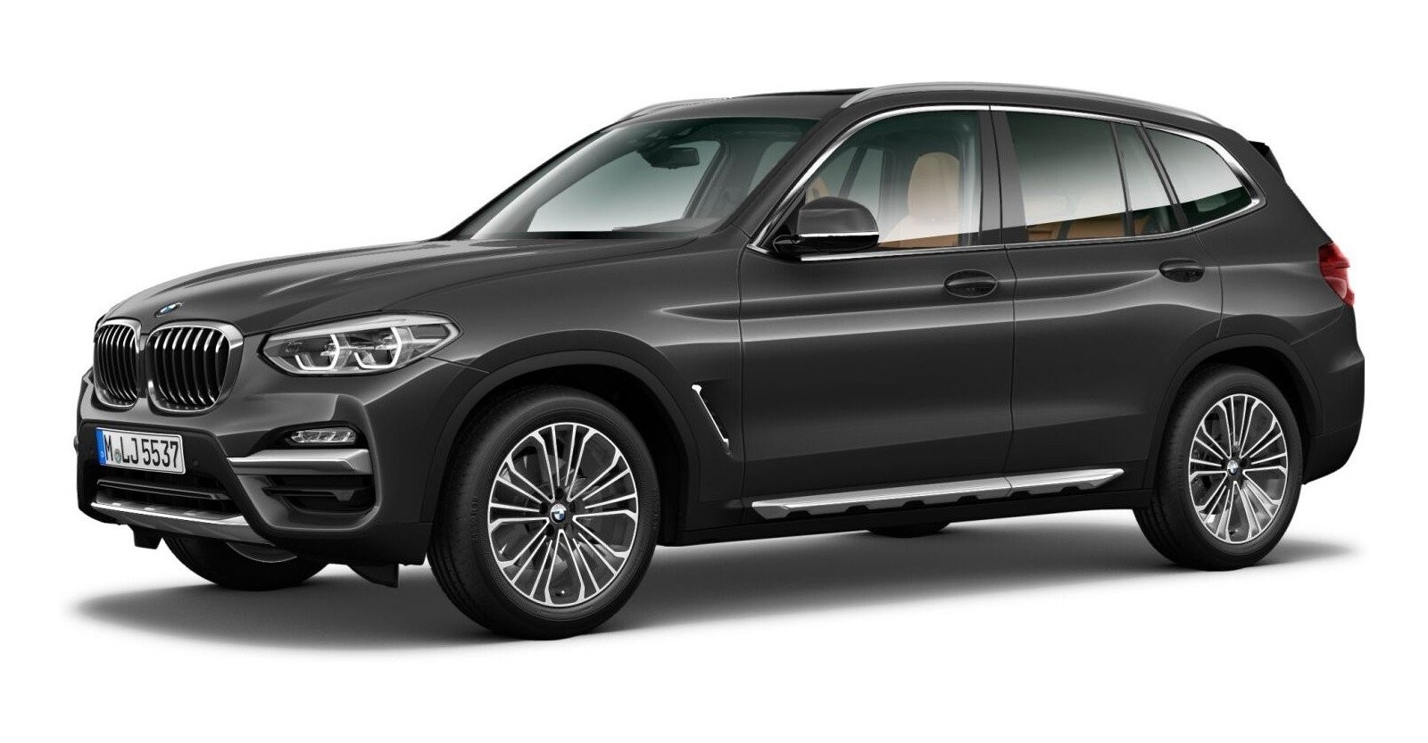BMW X3 xDrive20d in Grau von vorne BMW X3 xDrive20d in Grau von vorne