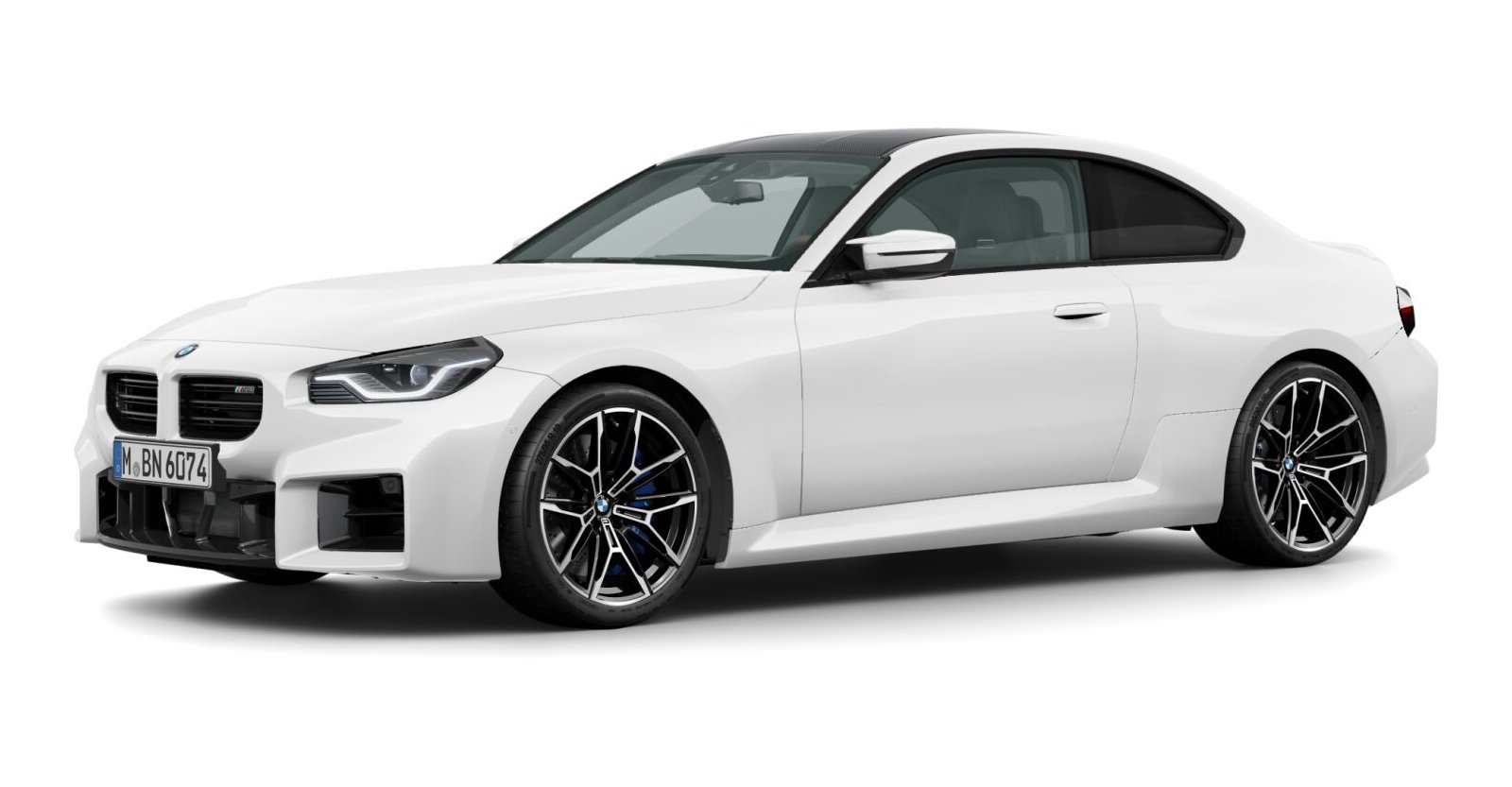 BMW M2 Coupé in Weiß von vorne BMW M2 Coupé in Weiß von vorne