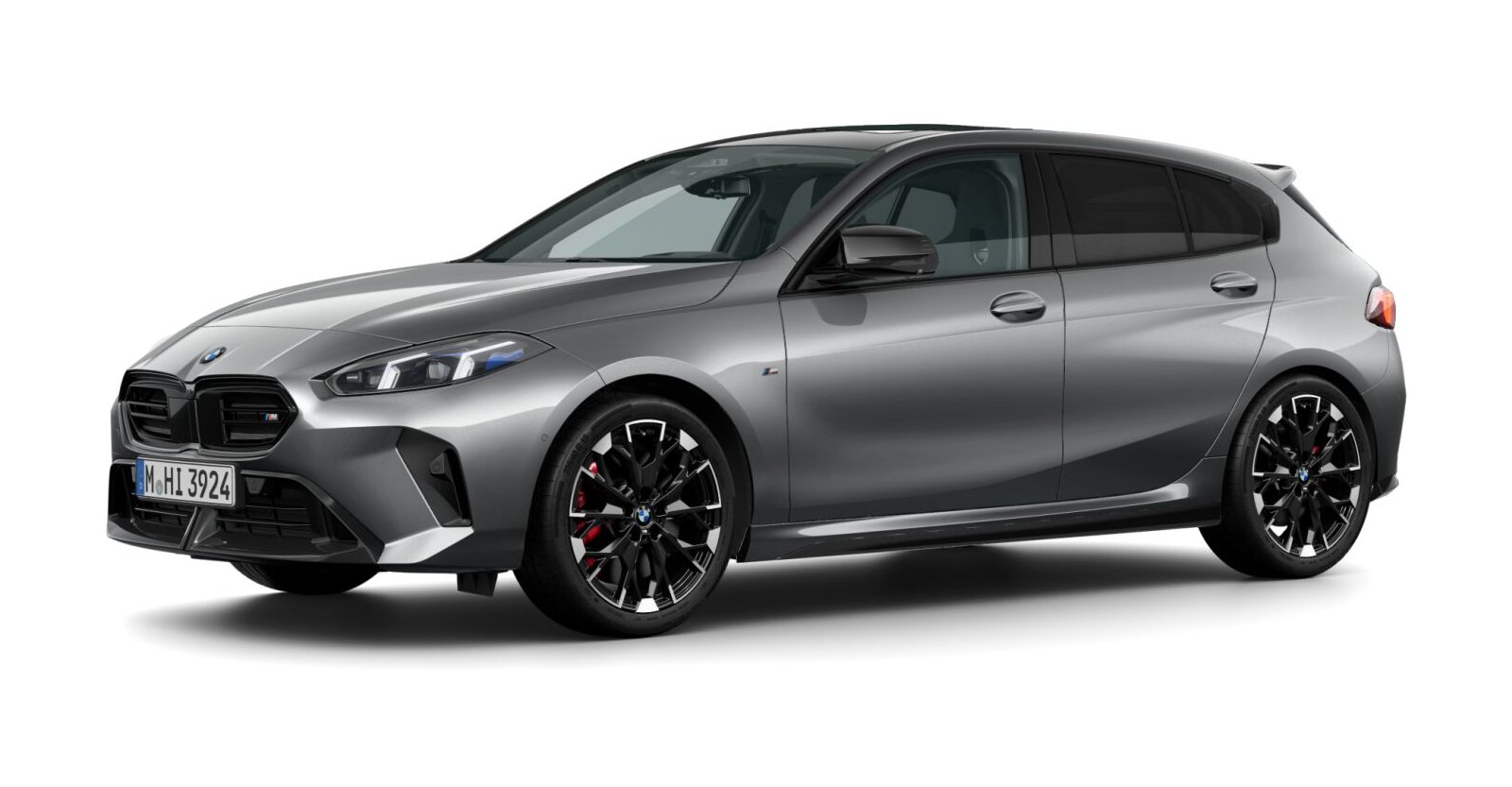 BMW M135 xDrive in Grau von vorne BMW M135 xDrive in Grau von vorne