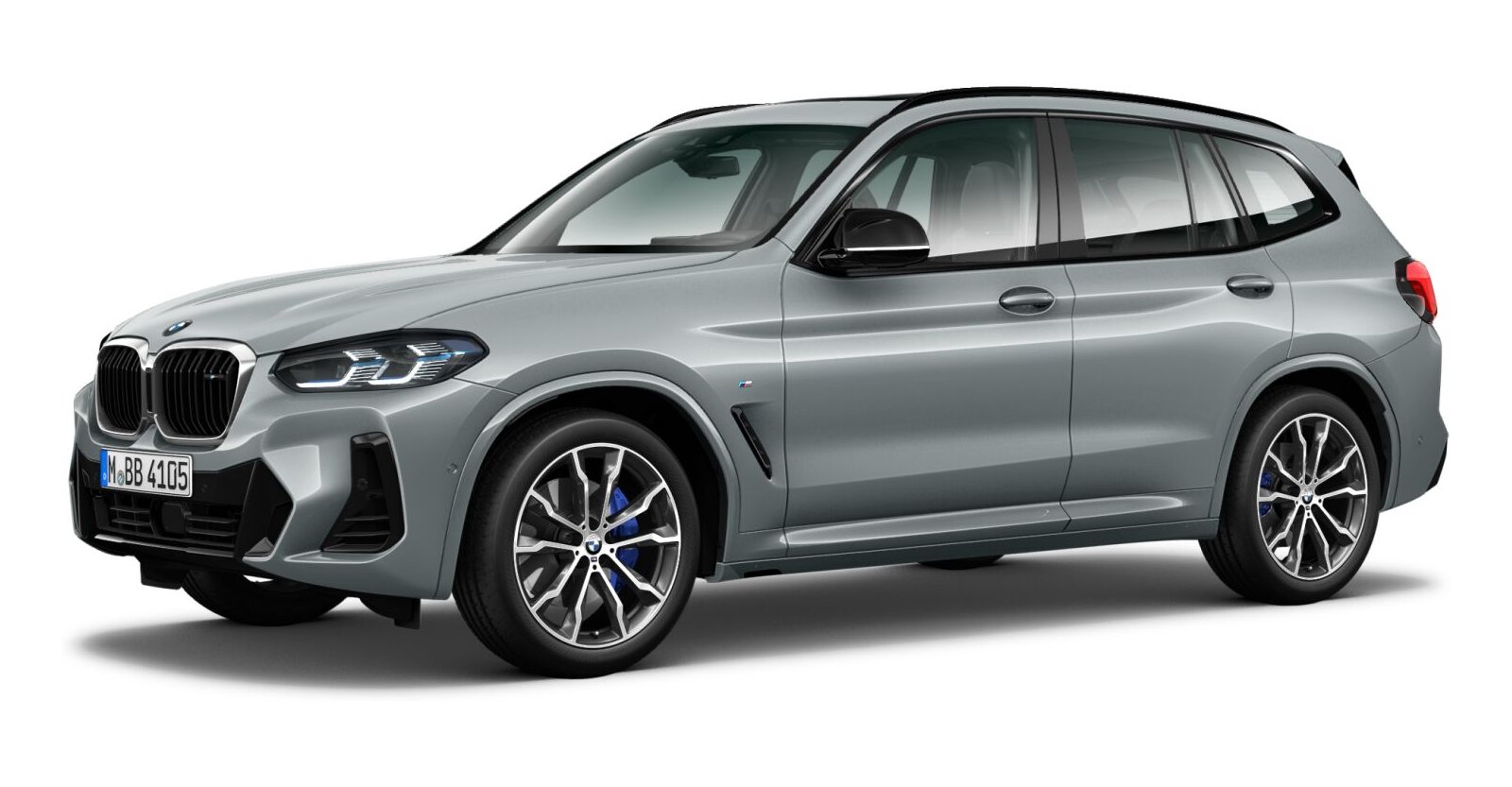 BMW X3 M40d in Grau von vorne