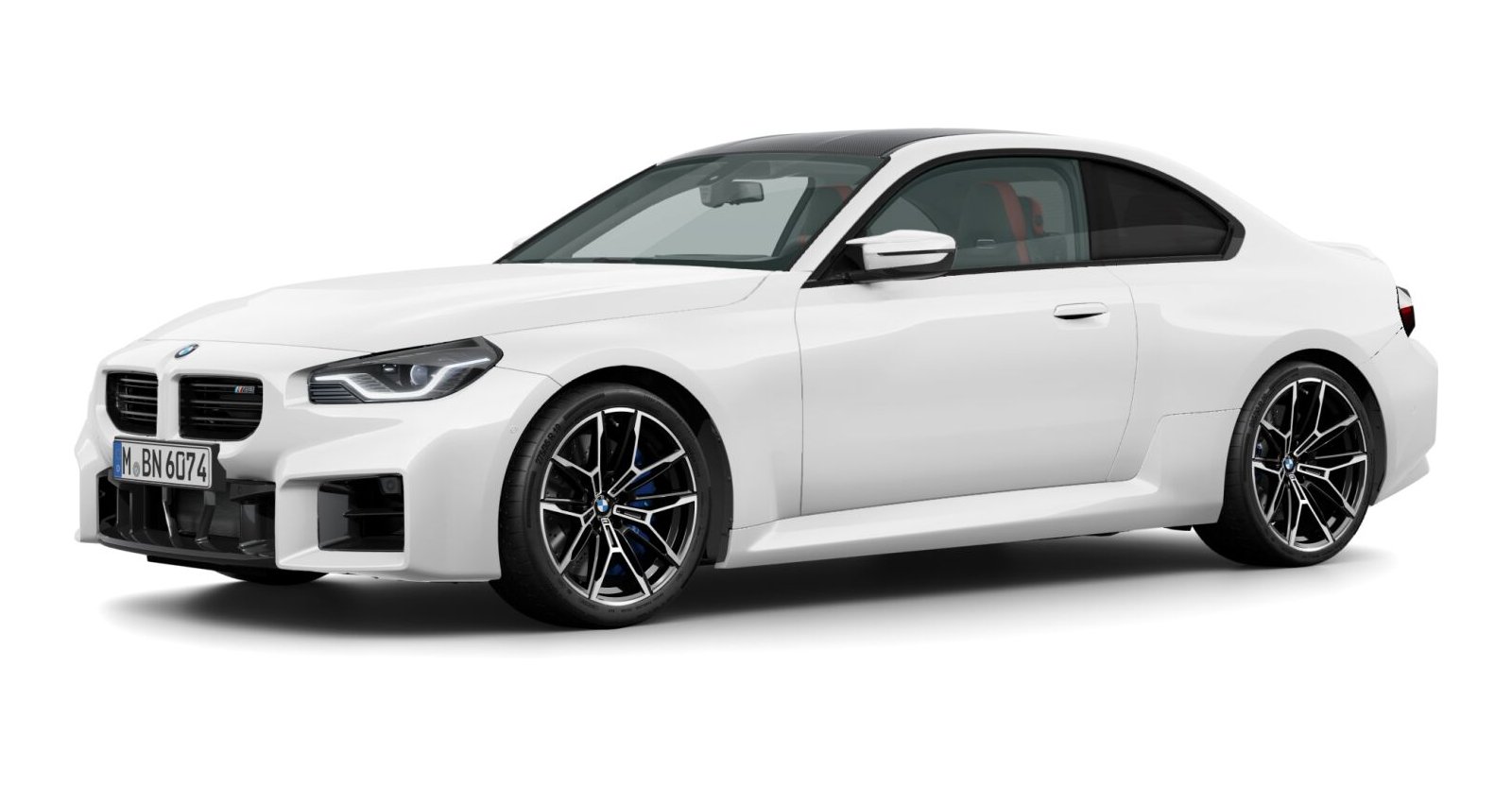 BMW M2 Coupé in Weiß von vorne BMW M2 Coupé in Weiß von vorne