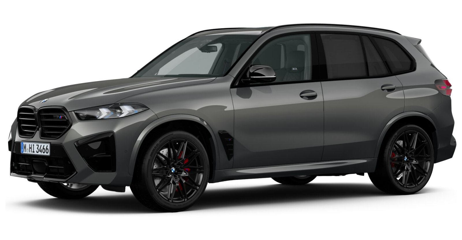 BMW X5 M Competition in Grau von vorne BMW X5 M Competition in Grau von vorne