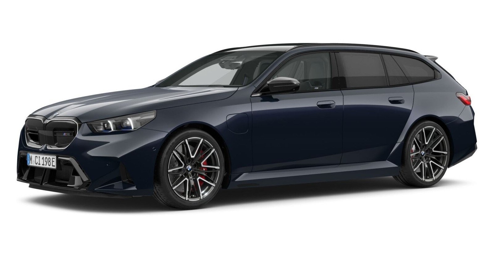 BMW M5 Touring in Schwarz von vorne