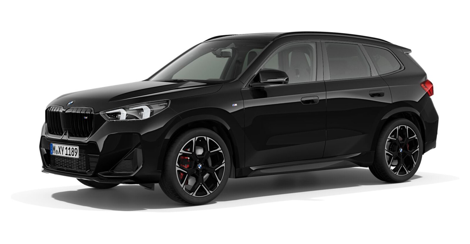 BMW X1 M35i xDrive in Schwarz von vorne