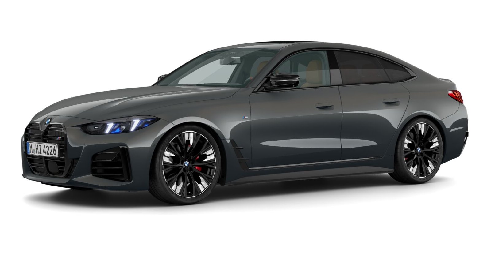 BMW M440i xDrive Gran Coupé in Grau von vorne BMW M440i xDrive Gran Coupé in Grau von vorne