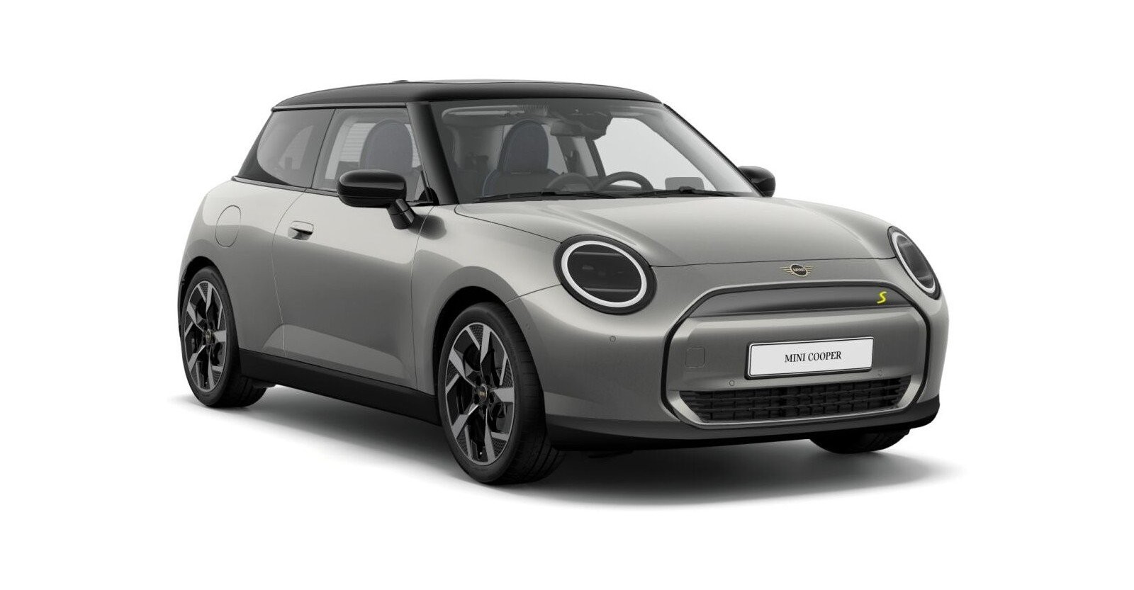 MINI Cooper SE in Silber von vorne MINI Cooper SE in Silber von vorne
