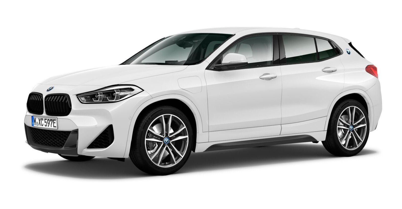 BMW X2 xDrive25e in Weiß von vorne BMW X2 xDrive25e in Weiß von vorne
