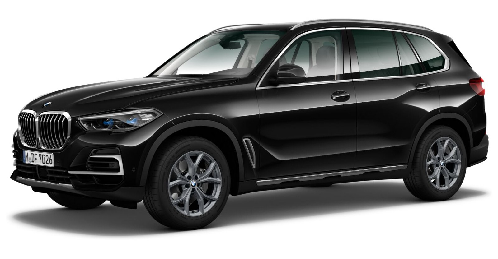 BMW X5 xDrive30d in Schwarz von vorne BMW X5 xDrive30d in Schwarz von vorne