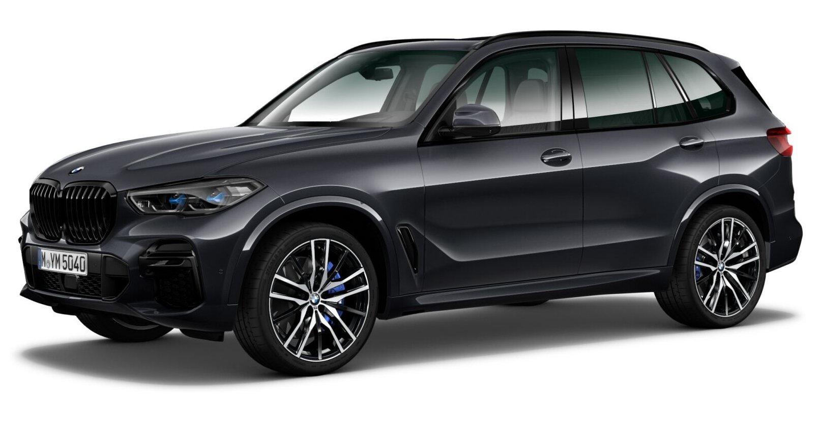 BMW X5 xDrive30d in Grau von vorne