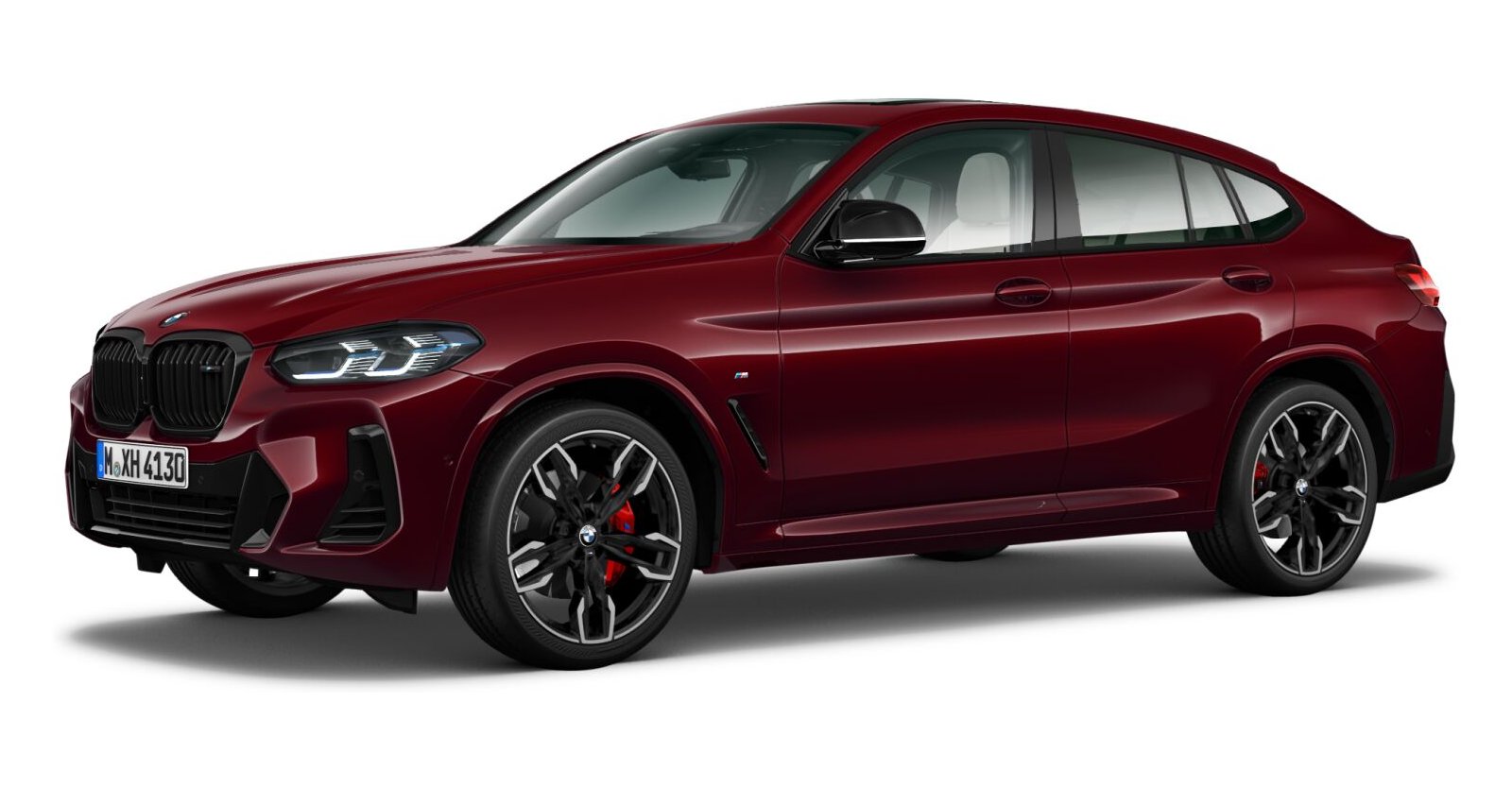 BMW X4 M40i in Rot von vorne BMW X4 M40i in Rot von vorne