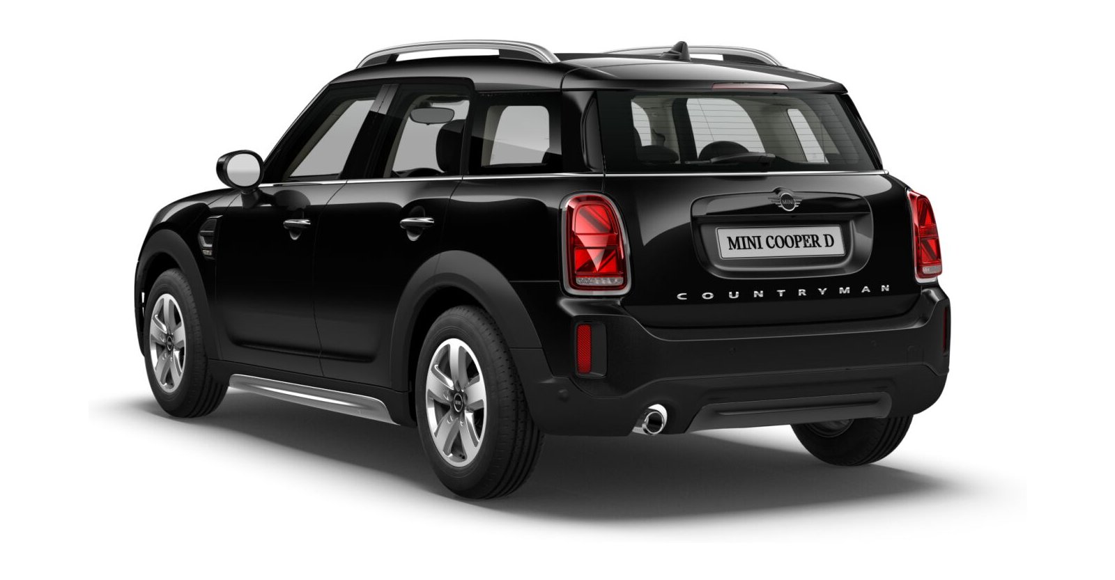 MINI MINI Countryman in Schwarz von hinten