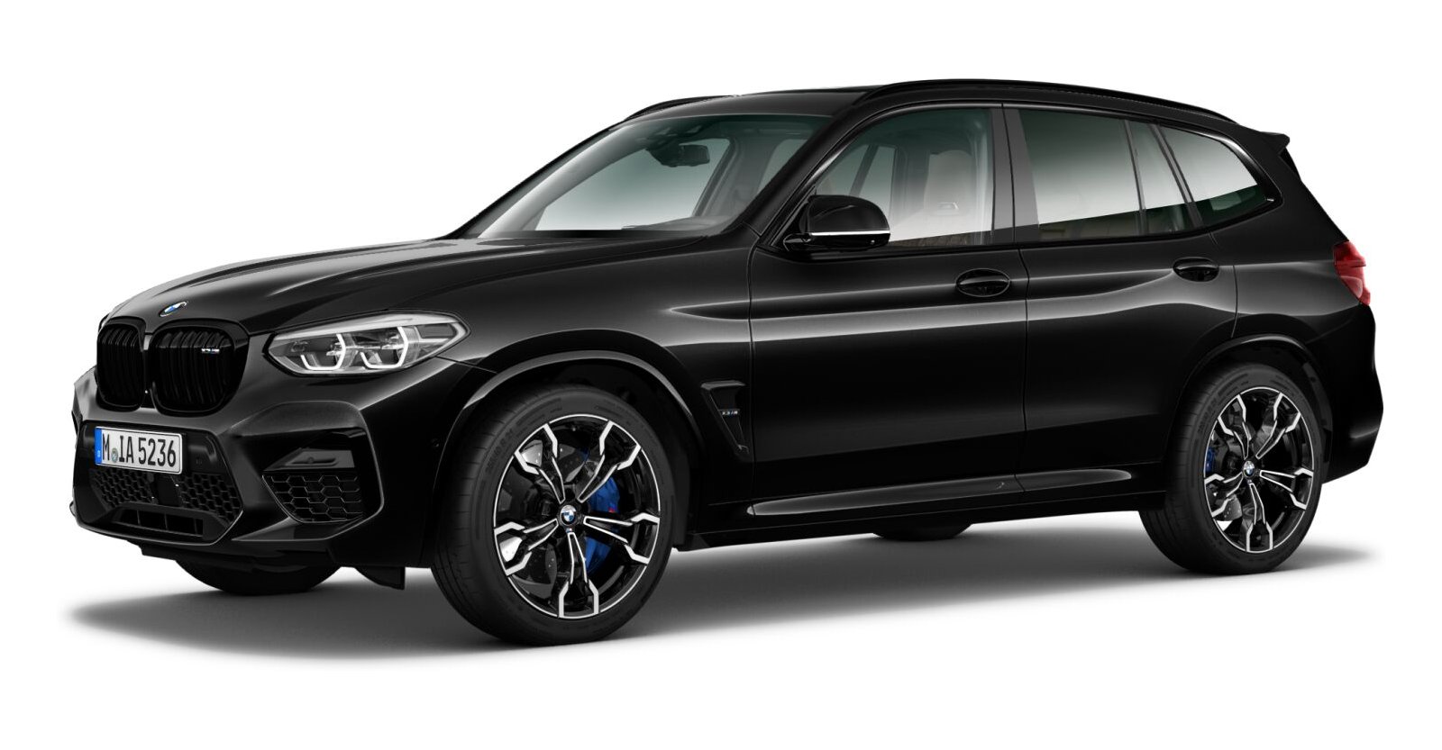 BMW X3 M in Schwarz von vorne BMW X3 M in Schwarz von vorne