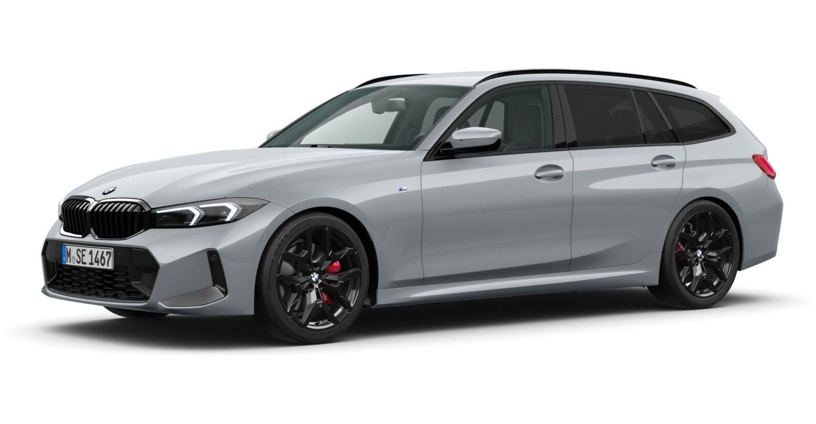 BMW 320d Touring in Grau von vorne