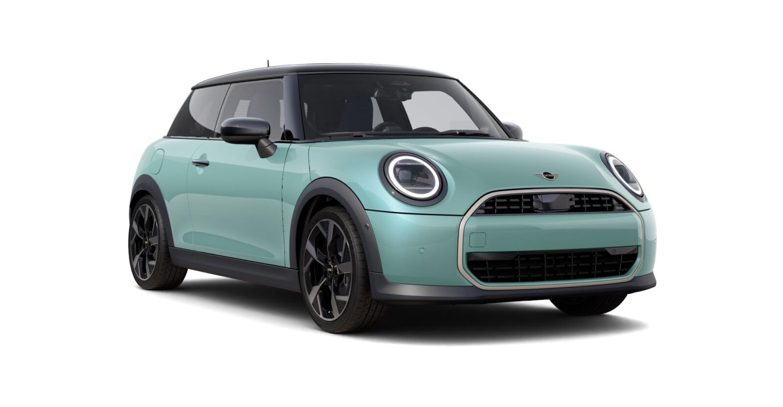 MINI Cooper C in Grün von vorne