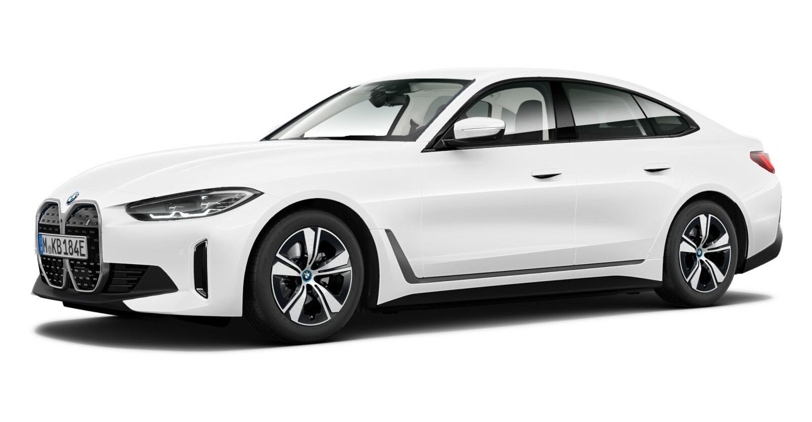 BMW i4 eDrive35 Gran Coupé in Weiß von vorne BMW i4 eDrive35 Gran Coupé in Weiß von vorne