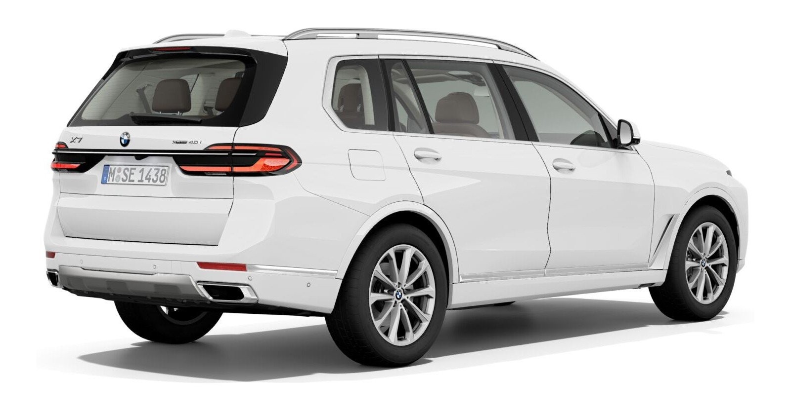 BMW BMW X in Weiß von hinten BMW BMW X in Weiß von hinten