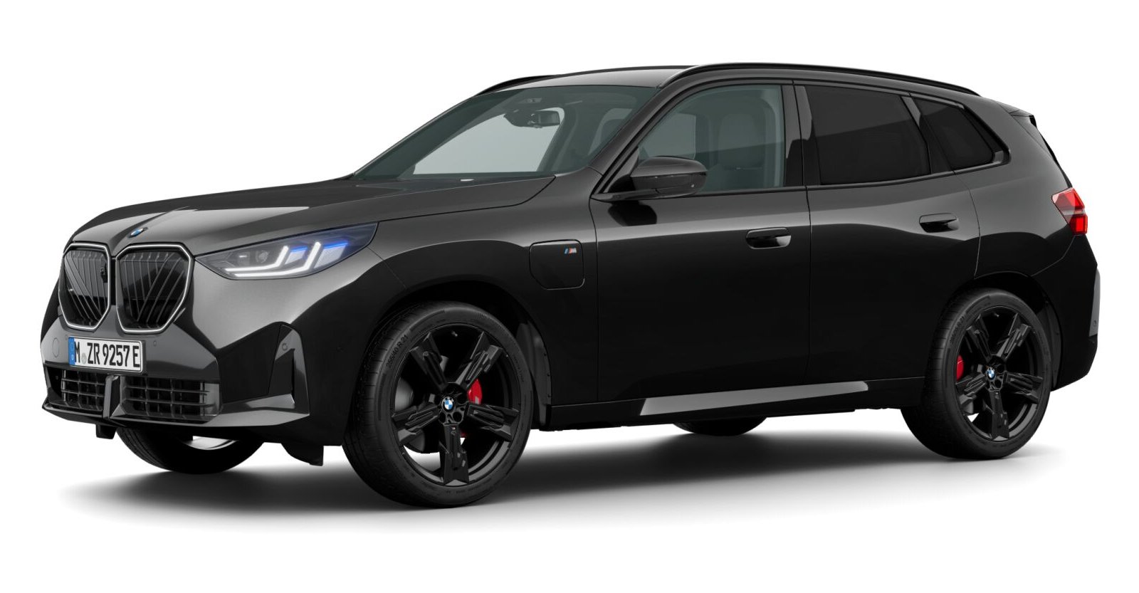 BMW X3 30e xDrive in Schwarz von vorne