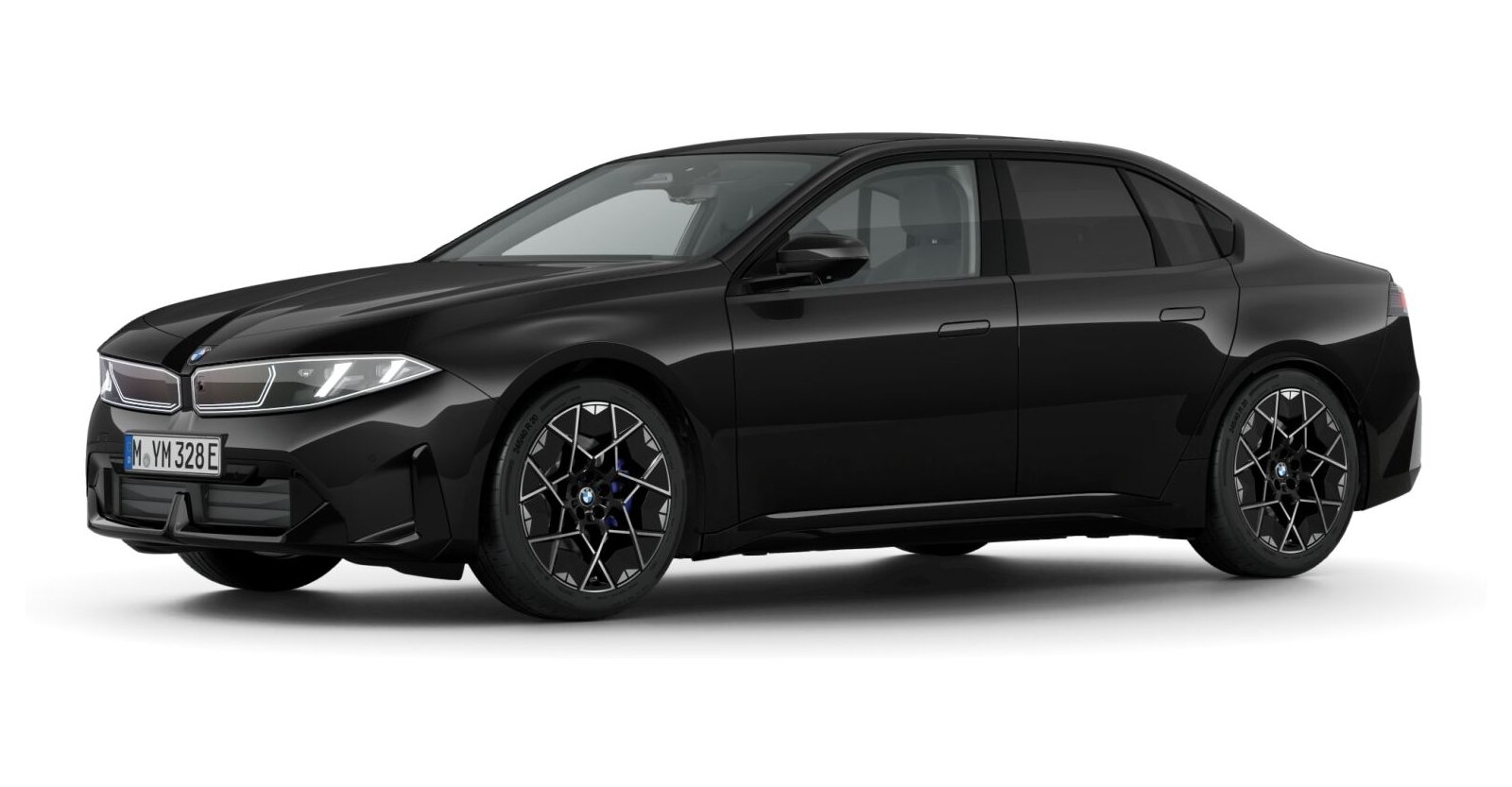 BMW i3 50 xDrive in Schwarz von vorne
