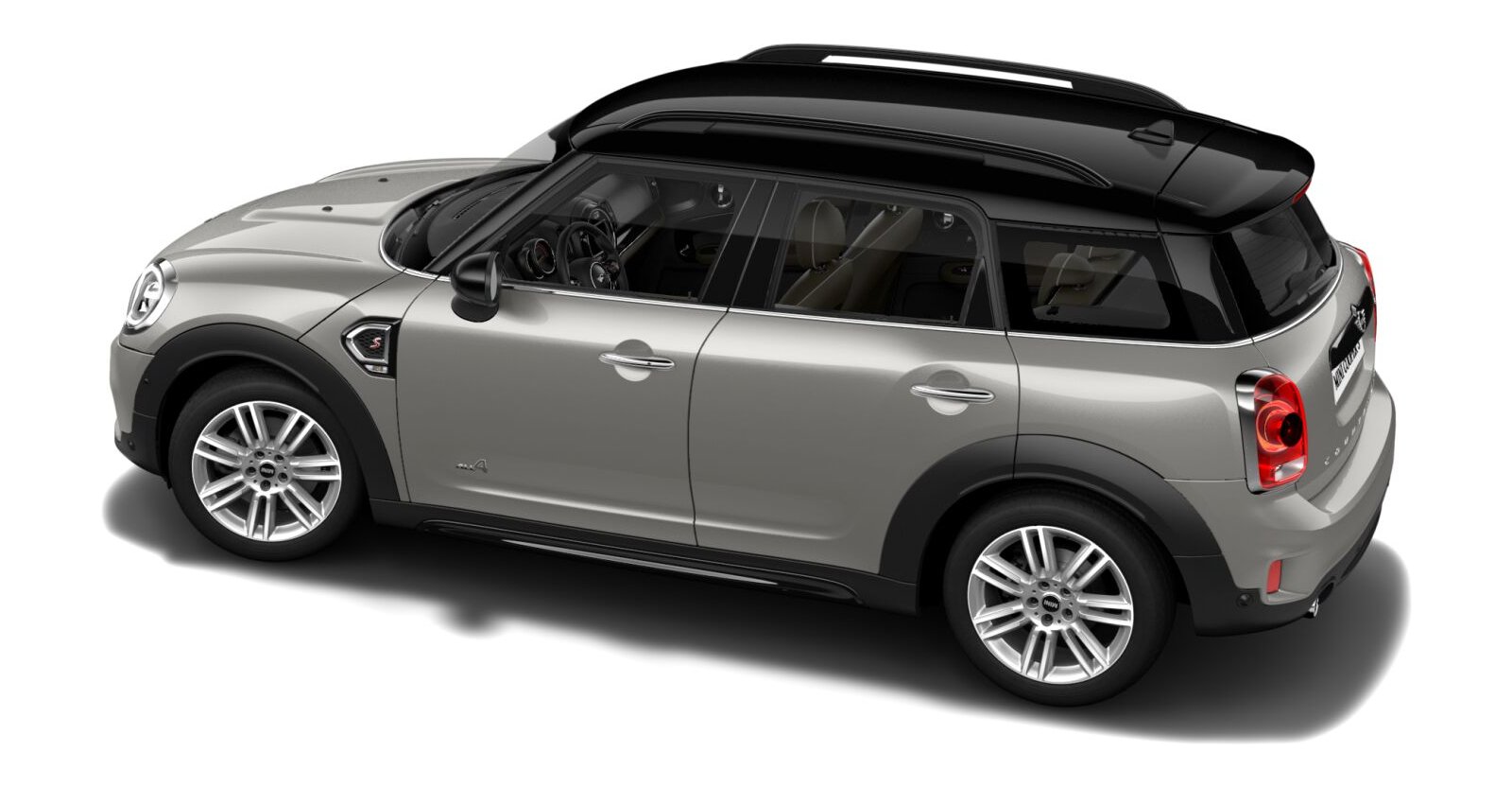 MINI MINI Countryman in Silber von hinten MINI MINI Countryman in Silber von hinten