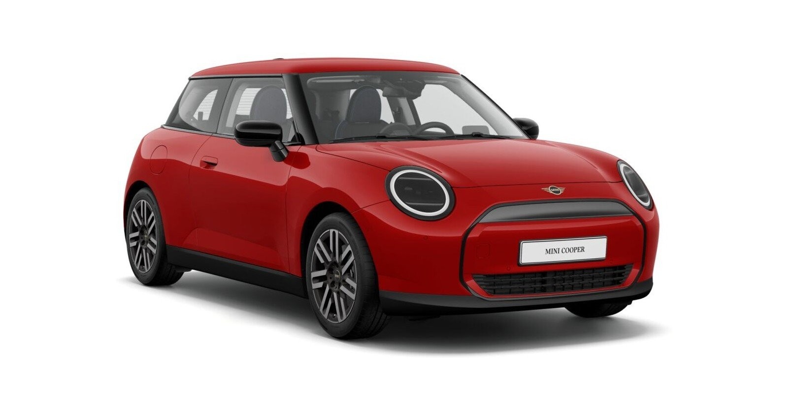 MINI Cooper E in Rot von vorne MINI Cooper E in Rot von vorne