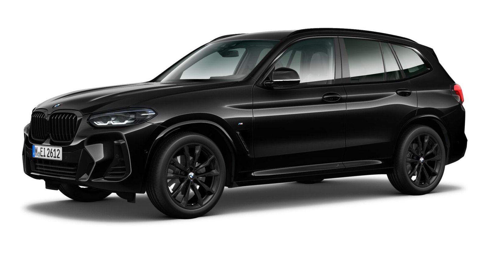 BMW X3 xDrive 20i in Schwarz von vorne