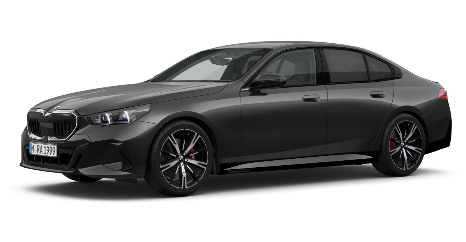 BMW 520d xDrive Limousine in Grau von vorne