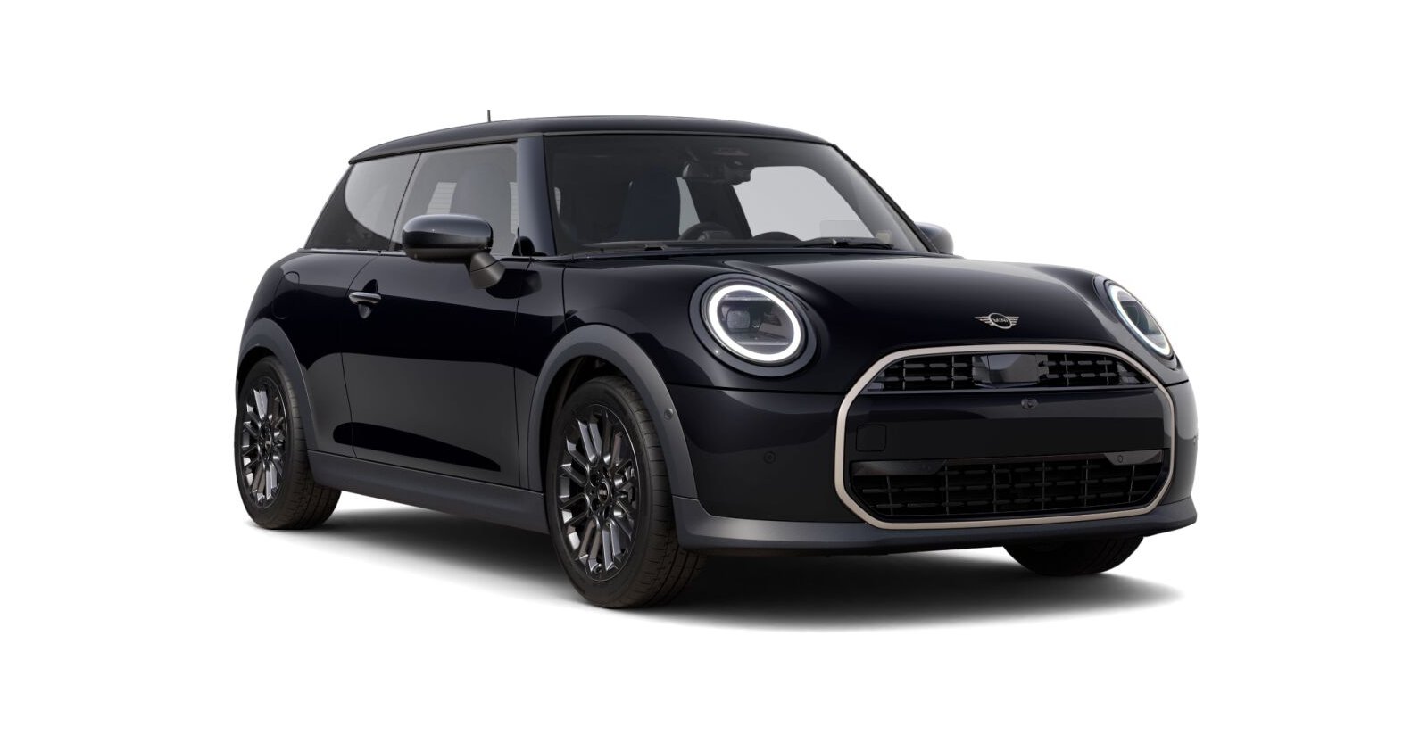 MINI Cooper C in Schwarz von vorne