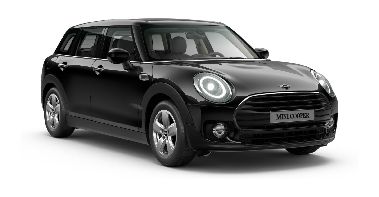 MINI Cooper Clubman in Schwarz von vorne
