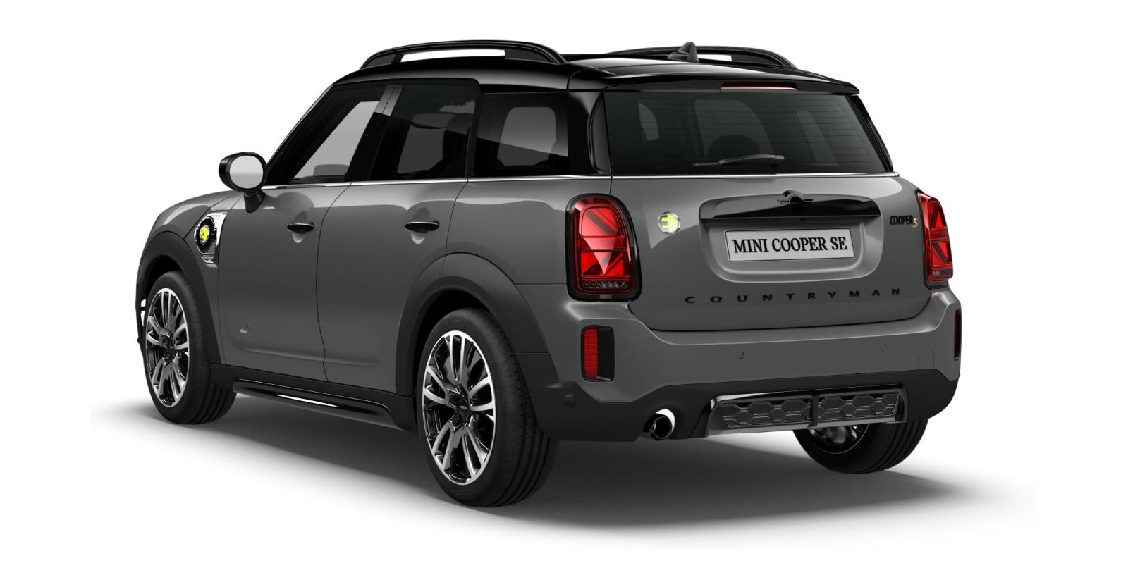 MINI MINI Countryman in Grau von hinten MINI MINI Countryman in Grau von hinten