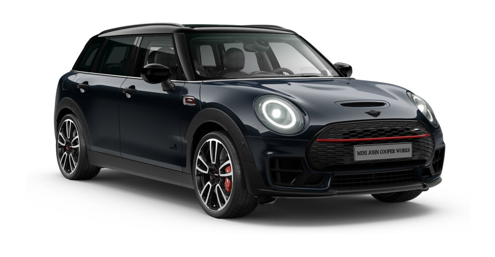 MINI JCW Clubman ALL4 in Schwarz von vorne