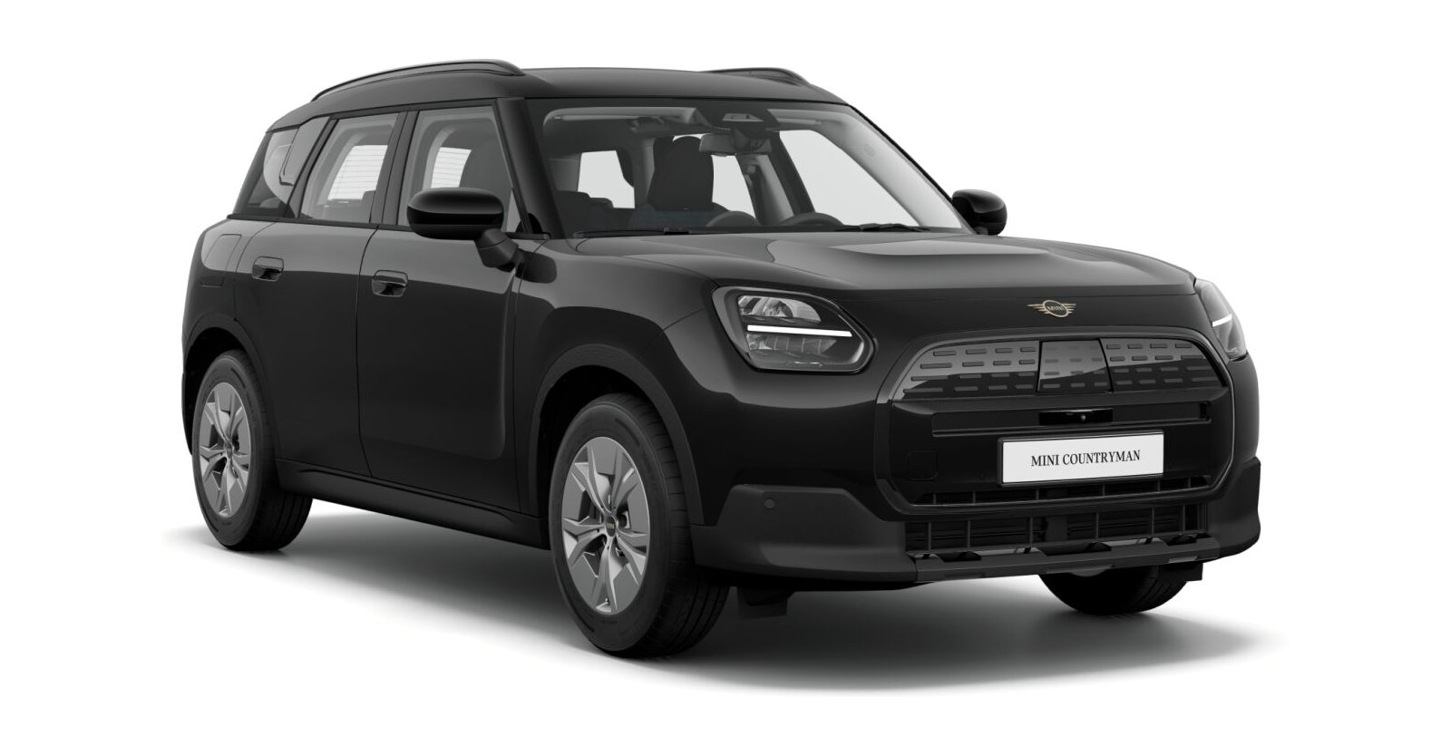 MINI Countryman E in Schwarz von vorne MINI Countryman E in Schwarz von vorne